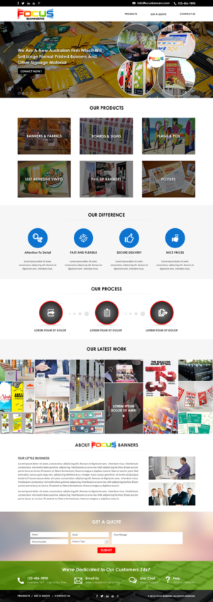 Wordpress Design by Sbss for Focus Banners | Design: #9754468