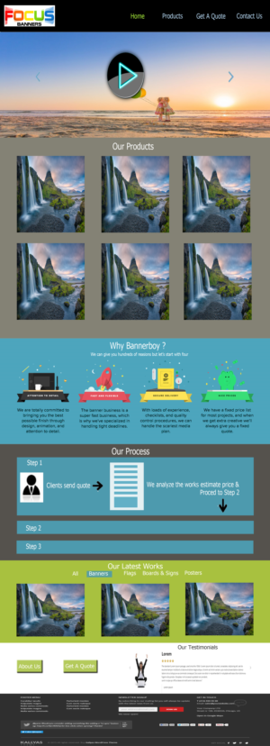 Wordpress Design by raj.d.bevin for Focus Banners | Design #9663511