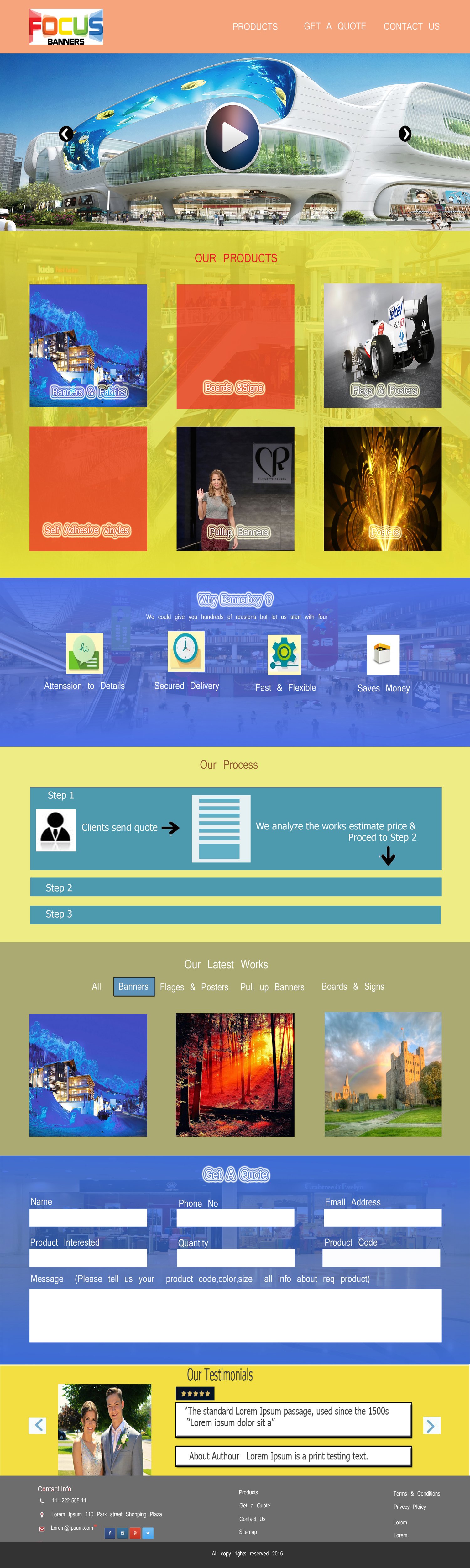 Wordpress Design by raj.d.bevin for Focus Banners | Design #9716060