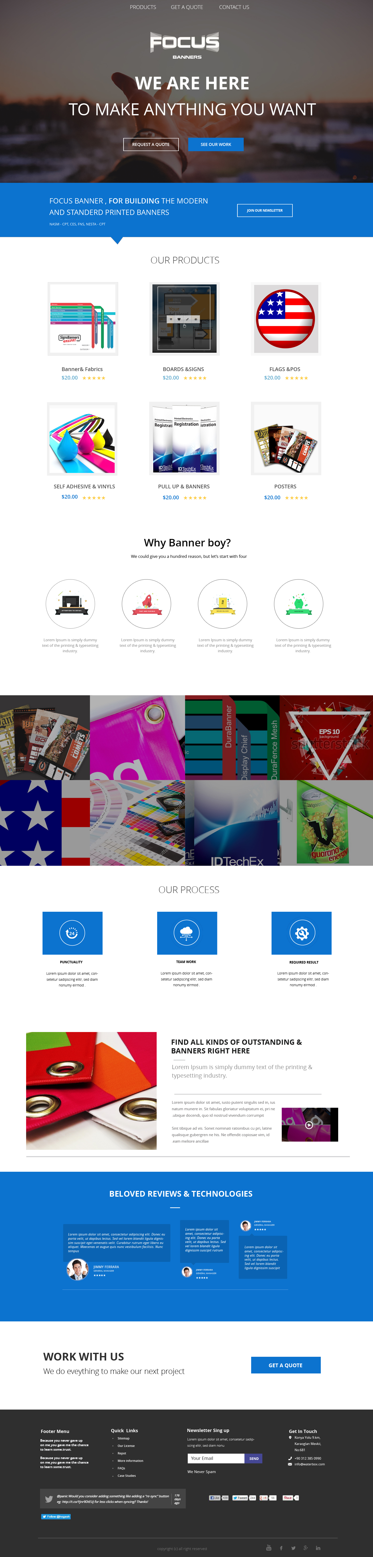 Wordpress Design by NS for Focus Banners | Design #9678910