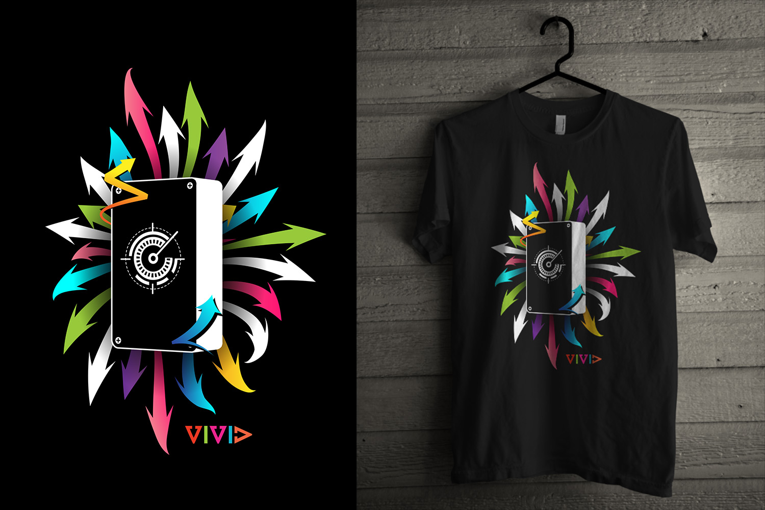 T-shirt Design by denuj for VIVID STORAGE | Design #9513524