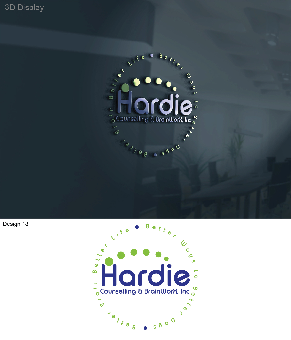 Design de Logo par 3Guys pour Hardie Counselling & BrainWorX, Inc. | Design #9482087