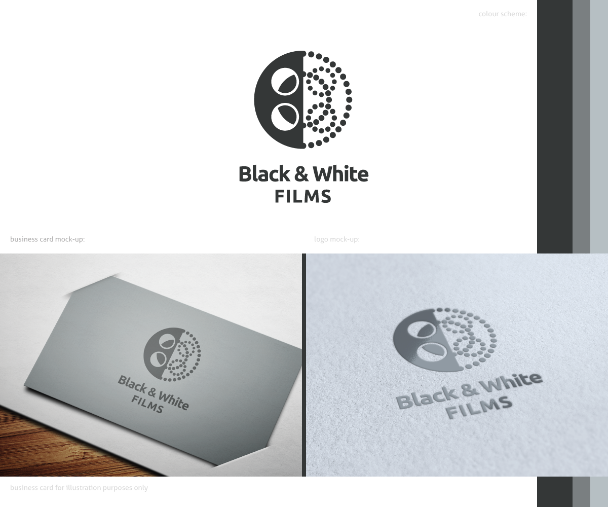 Diseño de Logo por Kitchenfoil para Black & White Films | Diseño #2132124