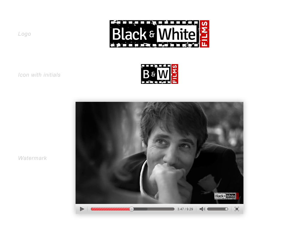 Design de Logo par JohnM. pour Black & White Films | Design #2081787