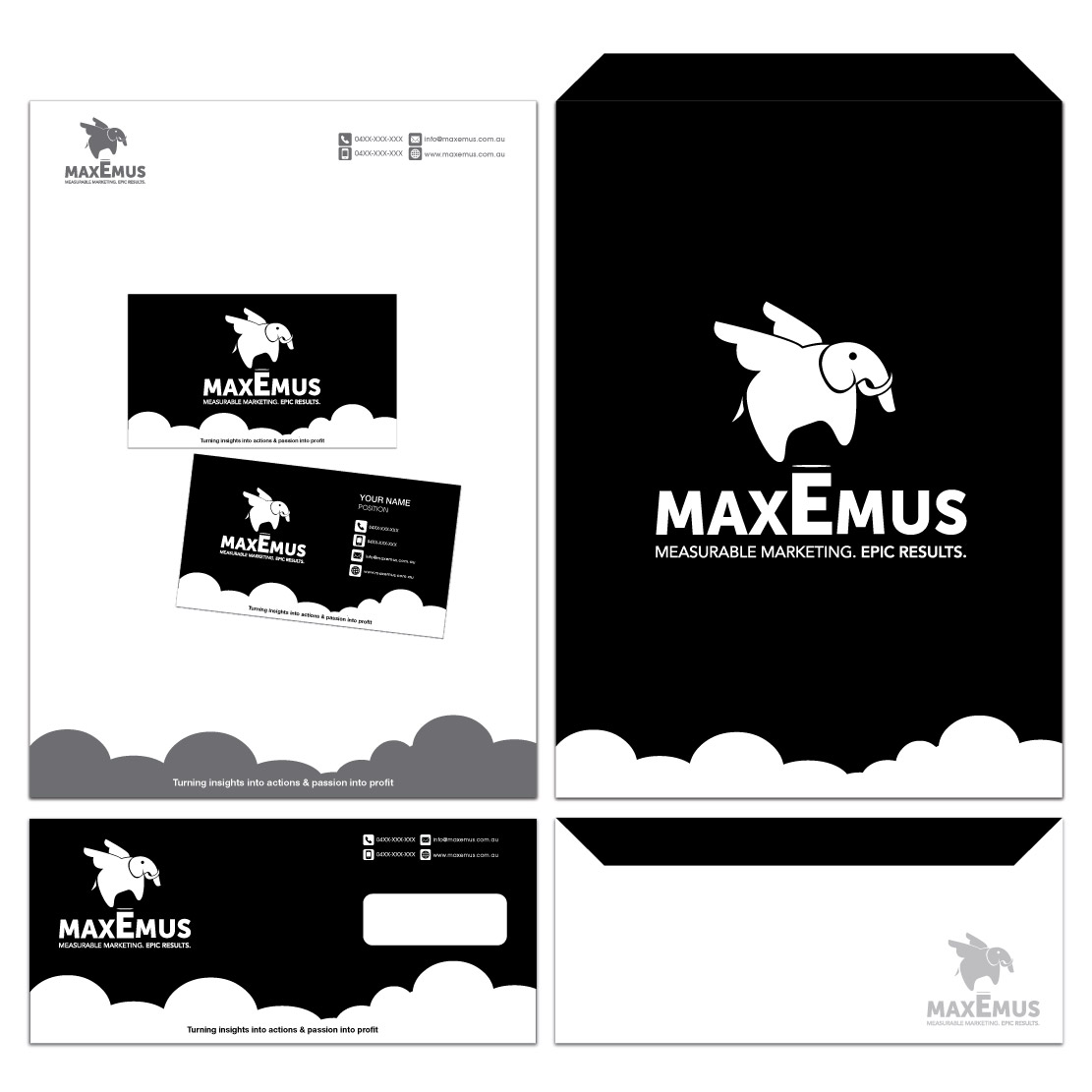 Stationery Design by dcruzcreative advertising for Maxemus | Design #2078058
