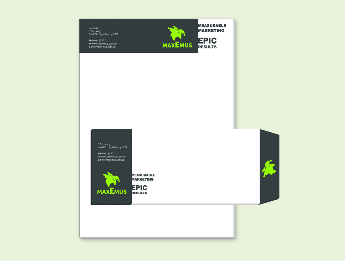 Stationery Design by aayam for Maxemus | Design #2069112