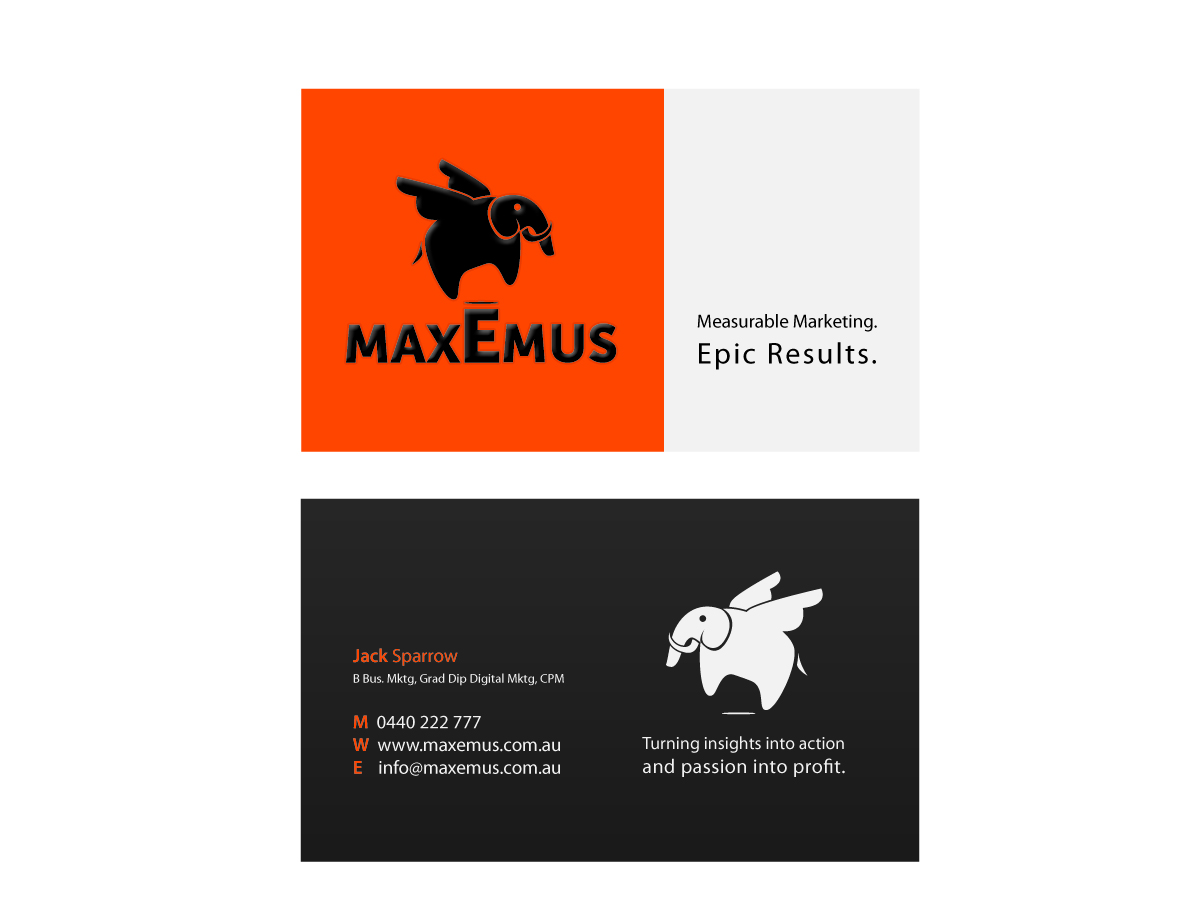 Stationery Design by aayam for Maxemus | Design #2075496