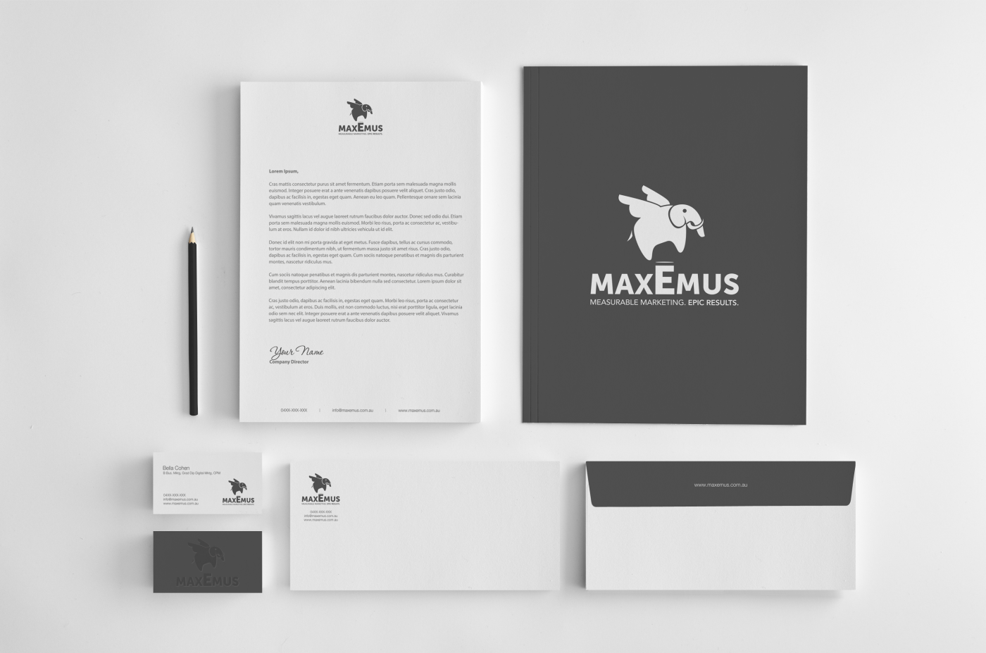 Stationery Design by HYPdesign for Maxemus | Design #2071409