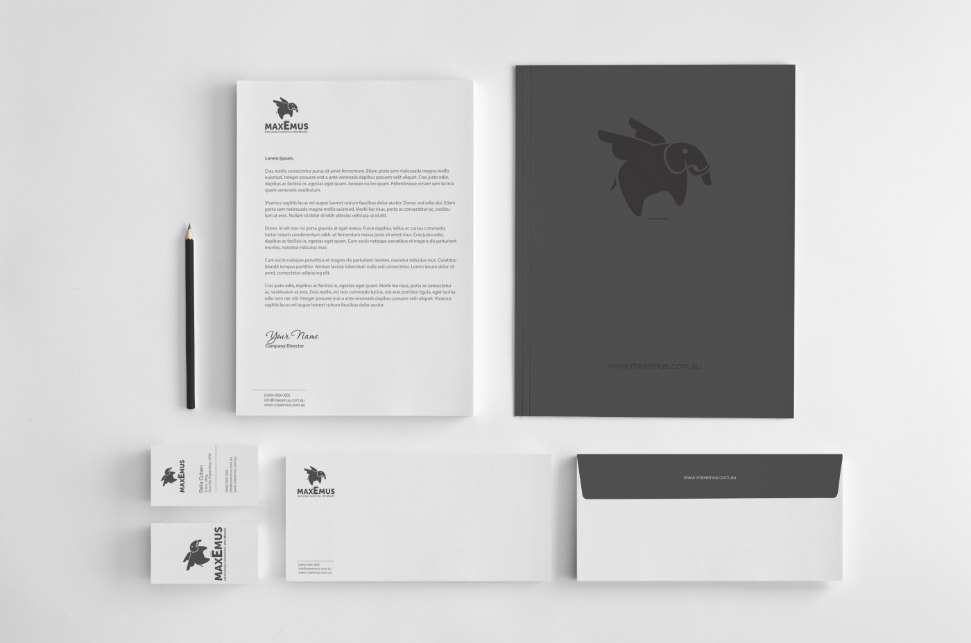 Stationery Design by HYPdesign for Maxemus | Design #2071415