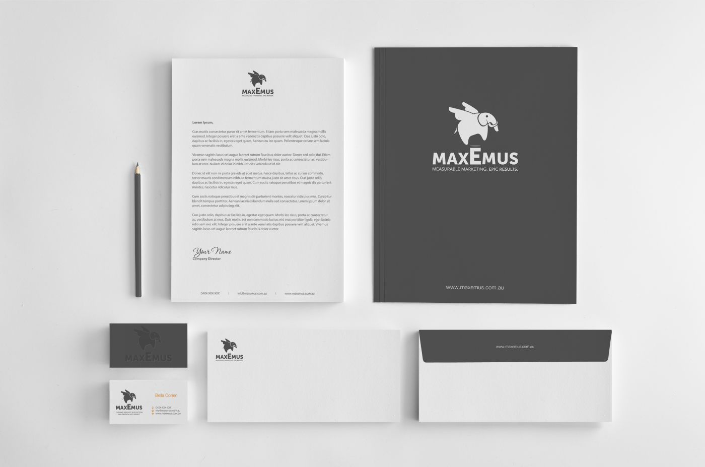 Stationery Design by HYPdesign for Maxemus | Design #2084506