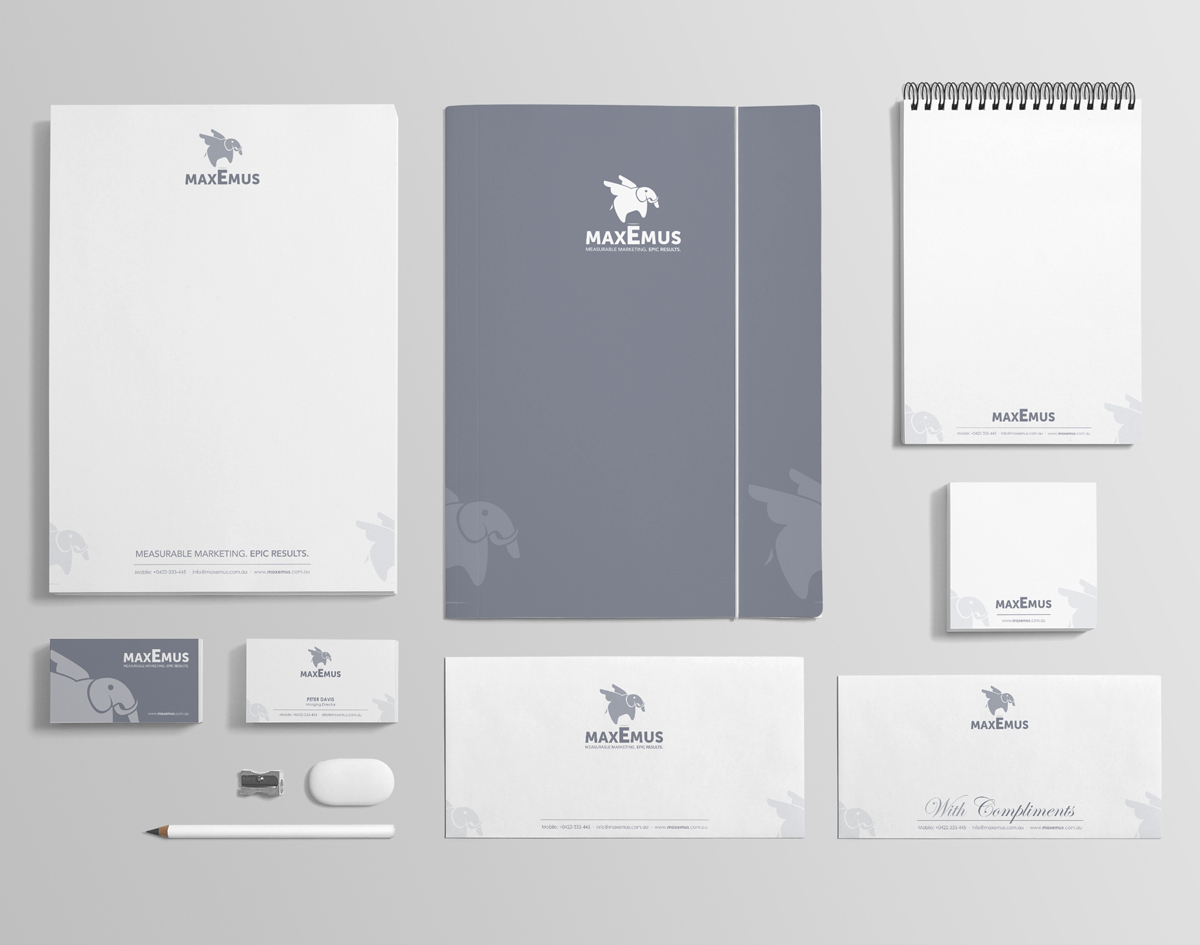 Stationery Design by logodentity for Maxemus | Design #2082229