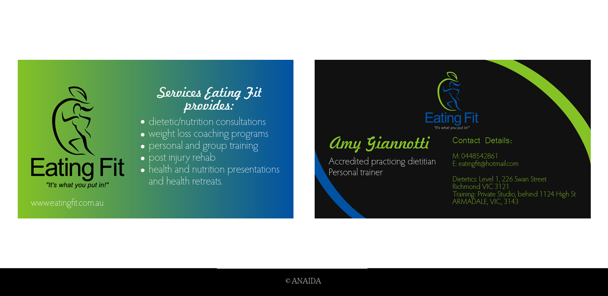 Business Card Design by Anaida for this project | Design #2067562