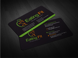 Eating Fit Buisiness card  | Design de Carte de Visite par Atvento Graphics
