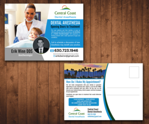 Postkarten-Design von Designers Hub für Central Coast Dental Anesthesia | Design: #9480263