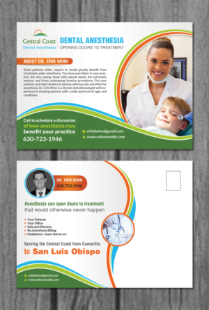 Postkarten-Design von creative.bugs für Central Coast Dental Anesthesia | Design: #9451566