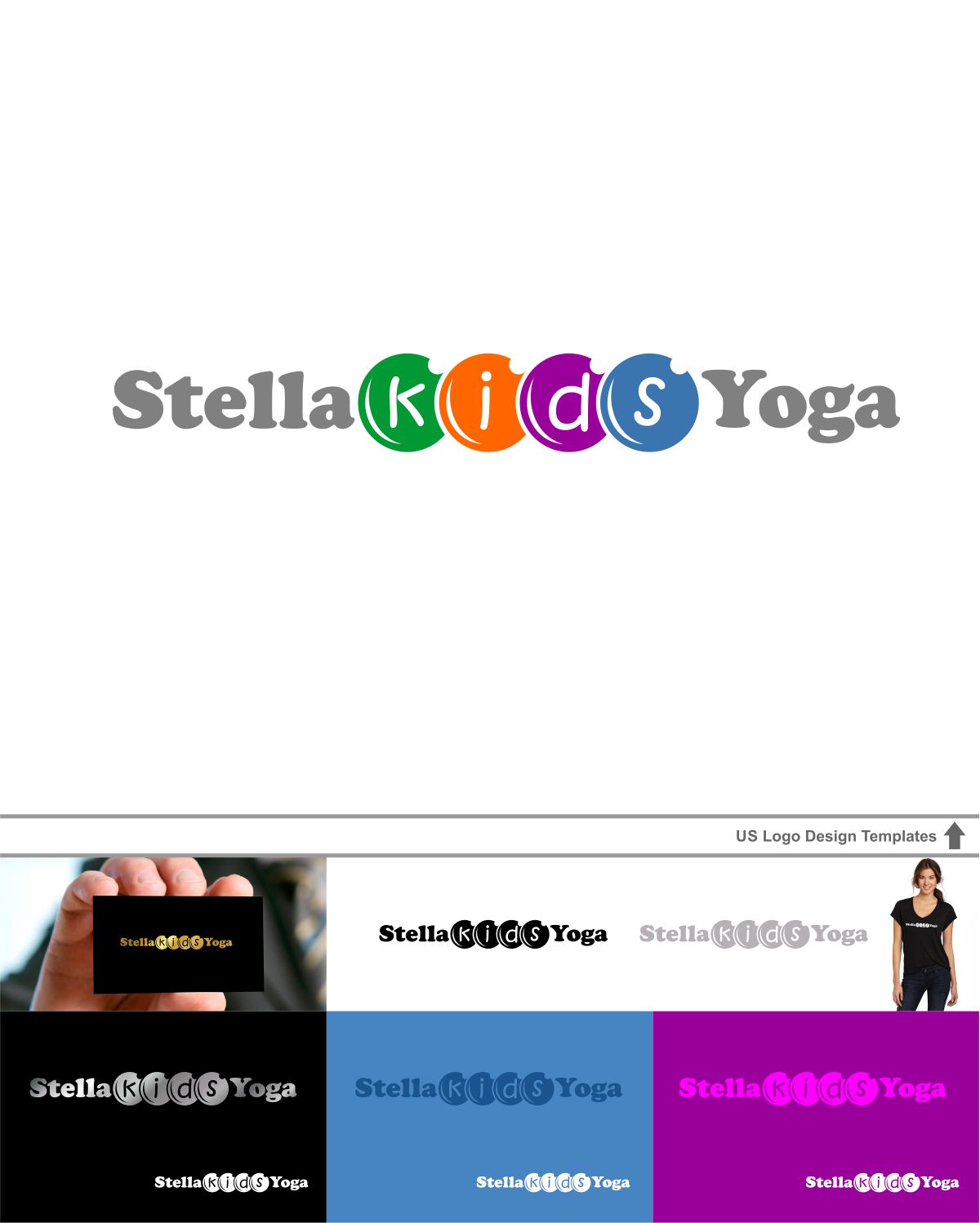 Kids Yoga Logo Design by DesignMX (Renán Tlacaélel)
