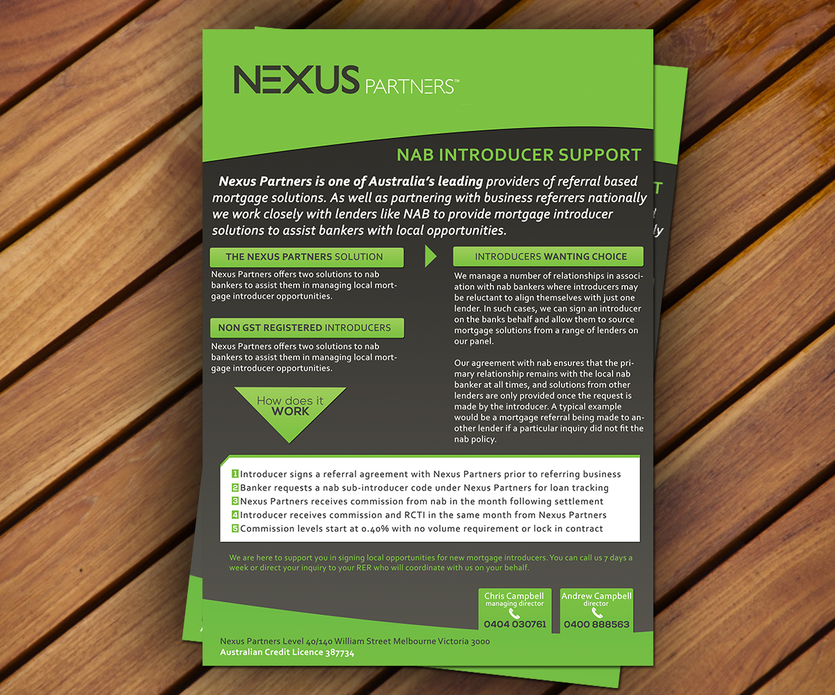 one page brochure design