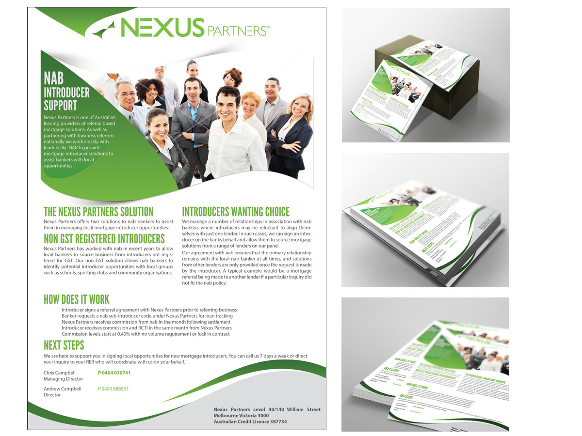 Brochure Design by UMAIR for Nexus Partners | Design #2064725