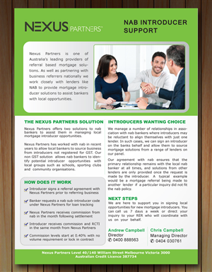 Brochure Design by Sbss for Nexus Partners | Design: #2068120
