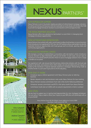 Brochure Design by dkthedon for Nexus Partners | Design: #2068054
