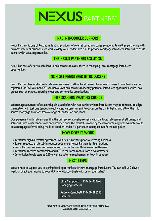 Diseño de Brochure por Inspired Designs para Nexus Partners | Diseño #2074940
