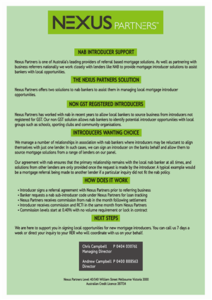 Brochure Design by Inspired Designs for Nexus Partners | Design: #2074947