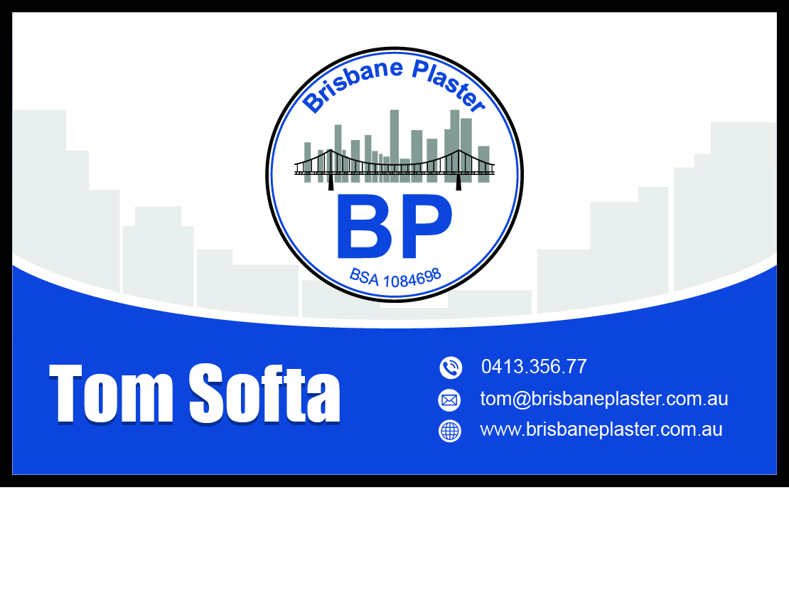 Business Card Design by Arjon_Diesta for Brisbane Plaster Pty Ltd | Design #9443486
