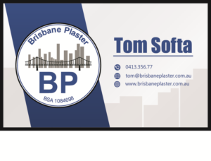 Business Card Design by Arjon_Diesta for Brisbane Plaster Pty Ltd | Design: #9443489