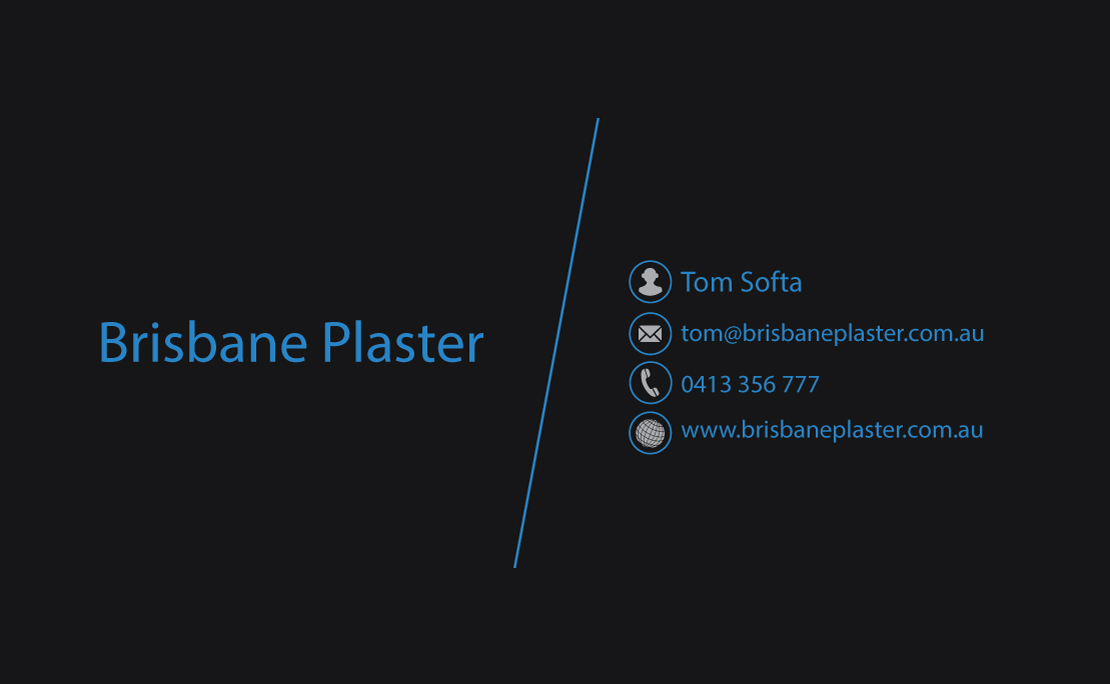 Business Card Design by Aneesh P Divakaran 3D Artist for Brisbane Plaster Pty Ltd | Design #9443641