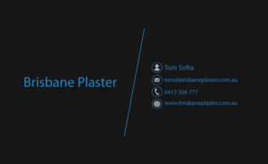 Business Card Design by Aneesh P Divakaran 3D Artist for Brisbane Plaster Pty Ltd | Design: #9443641