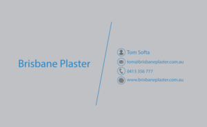 Business Card Design by Aneesh P Divakaran 3D Artist for Brisbane Plaster Pty Ltd | Design: #9443694