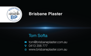 Business Card Design by dotnot for Brisbane Plaster Pty Ltd | Design #9442281