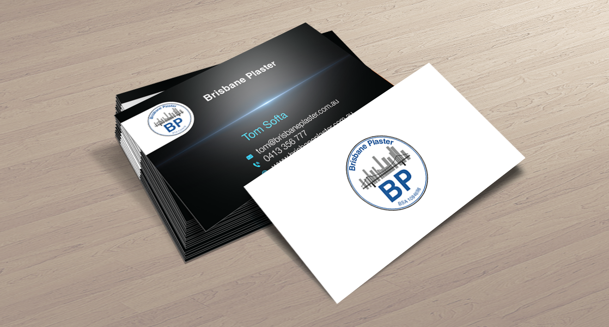Business Card Design by dotnot for Brisbane Plaster Pty Ltd | Design #9442289
