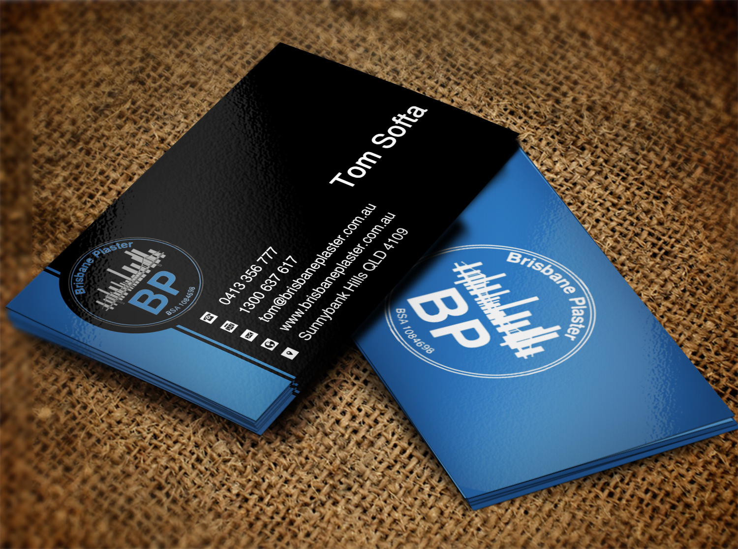 Design de Carte de Visite par Lanka Ama pour Brisbane Plaster Pty Ltd | Design #9452483