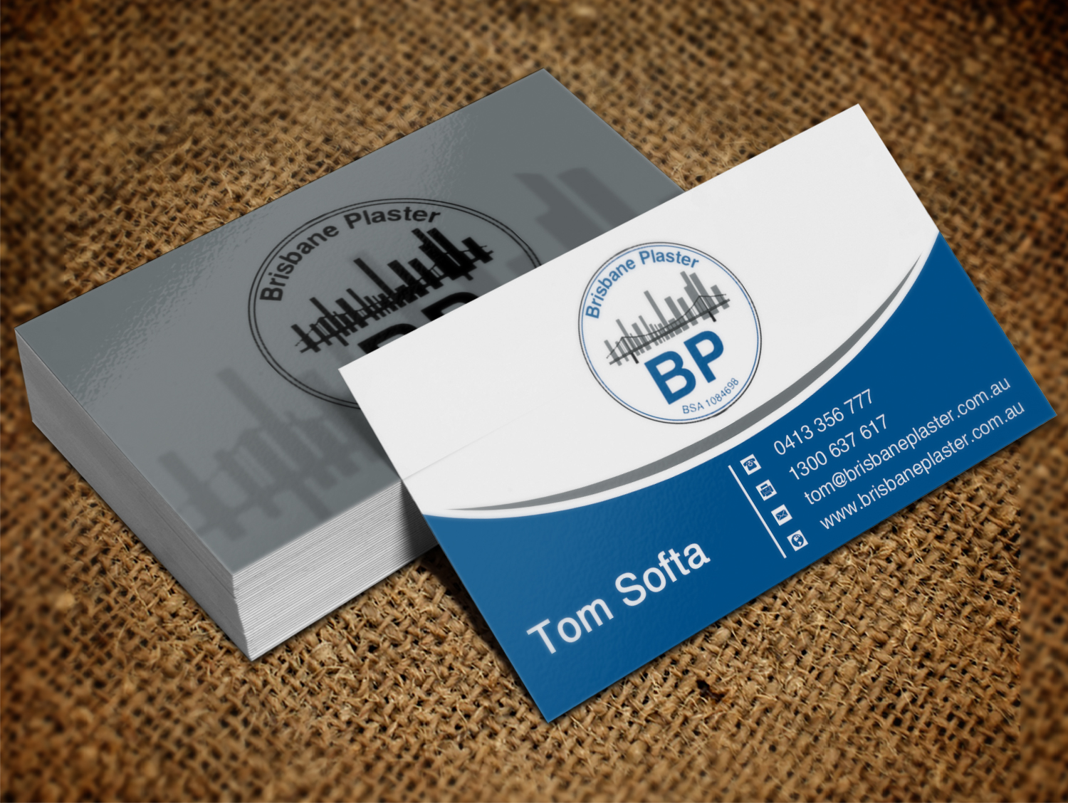 Business Card Design by Lanka Ama for Brisbane Plaster Pty Ltd | Design #9452484