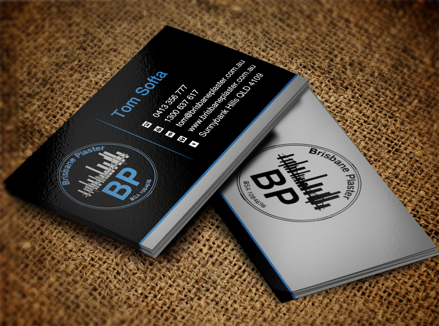 Business Card Design by Lanka Ama for Brisbane Plaster Pty Ltd | Design #9452485