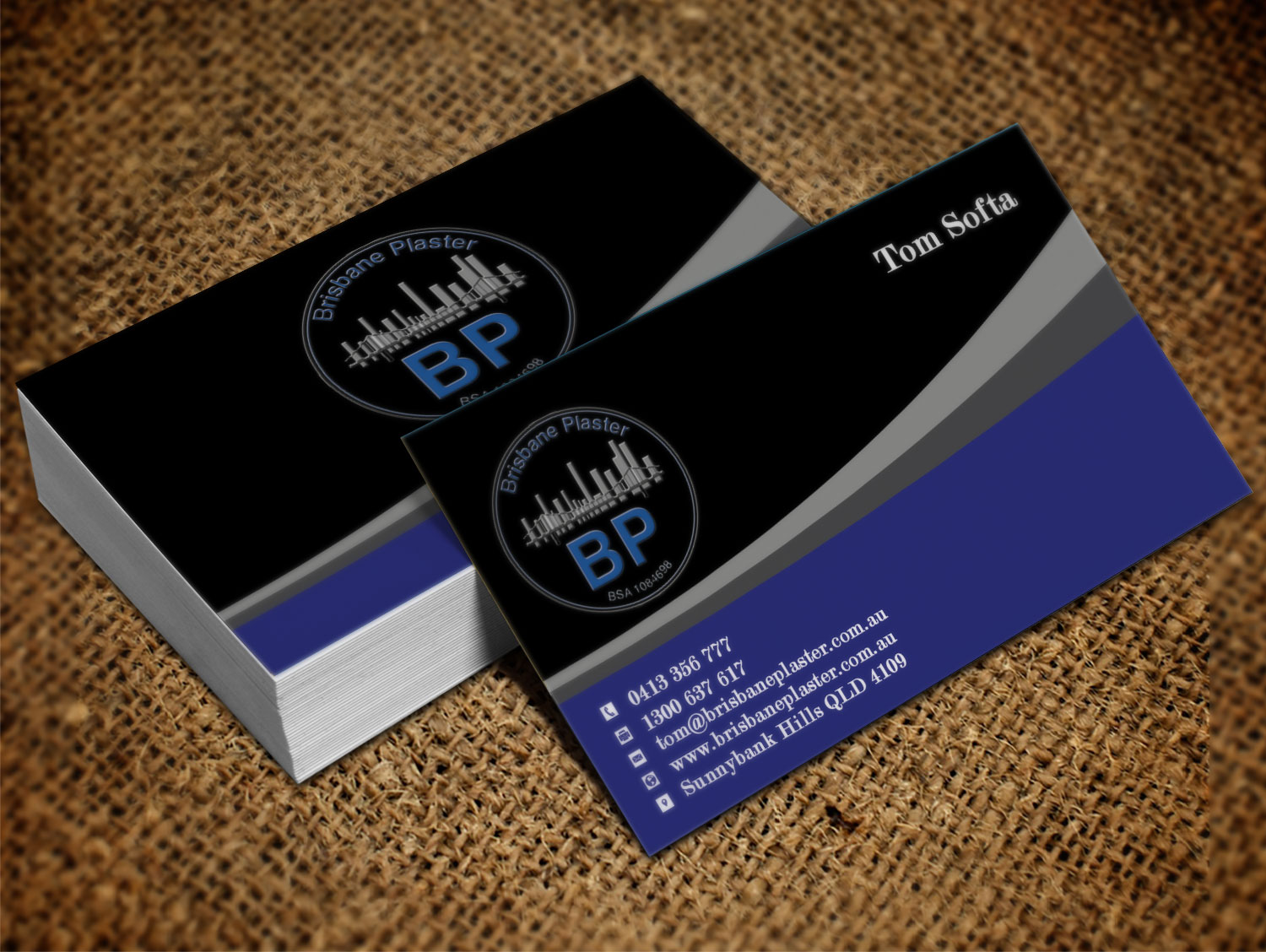 Business Card Design by Lanka Ama for Brisbane Plaster Pty Ltd | Design #9452502