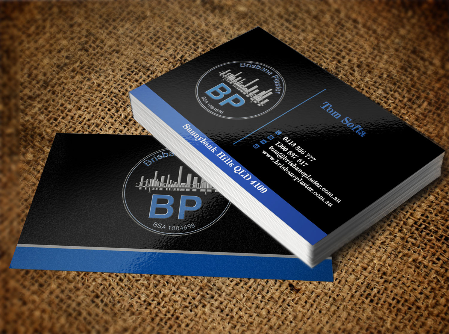 Business Card Design by Lanka Ama for Brisbane Plaster Pty Ltd | Design #9452503