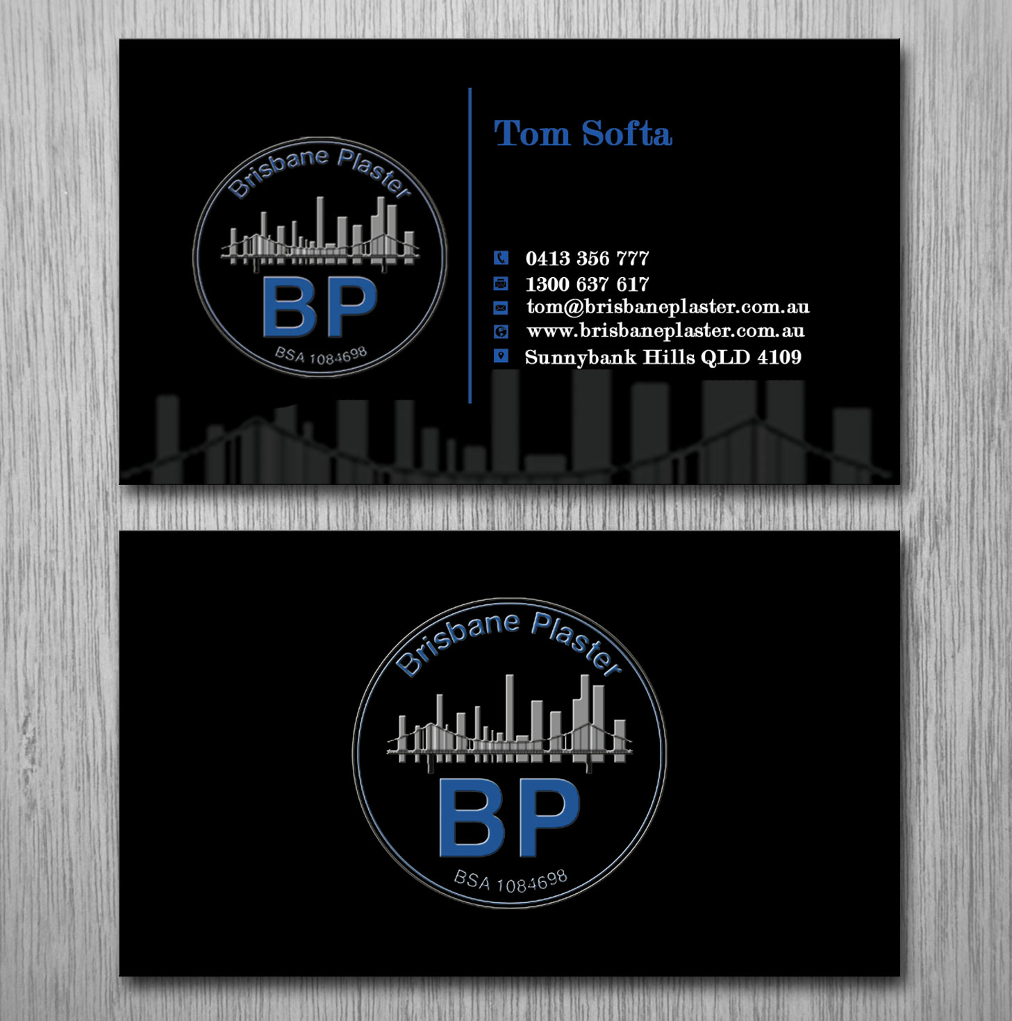 Business Card Design by Lanka Ama for Brisbane Plaster Pty Ltd | Design #9452506