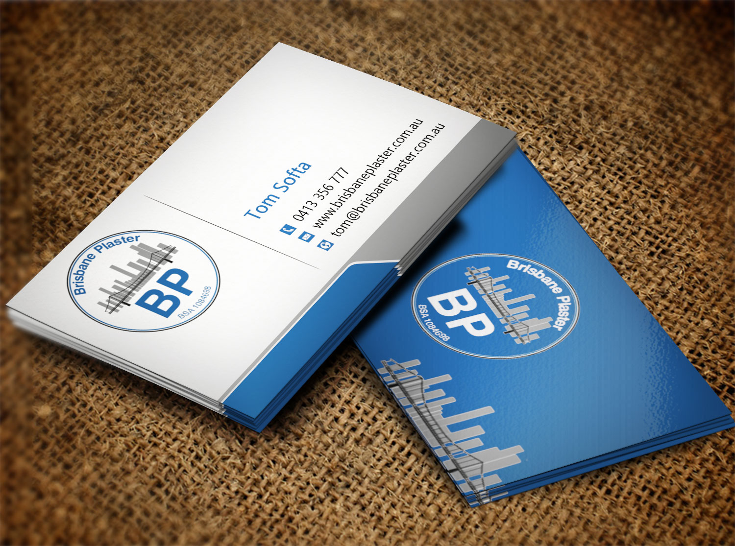 Design de Carte de Visite par Lanka Ama pour Brisbane Plaster Pty Ltd | Design #9452519