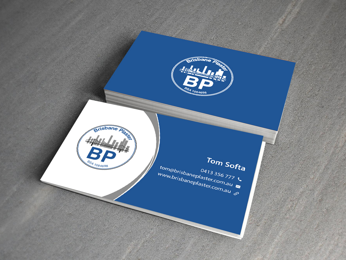 Business Card Design by Creations Box 2015 for Brisbane Plaster Pty Ltd | Design #9456746