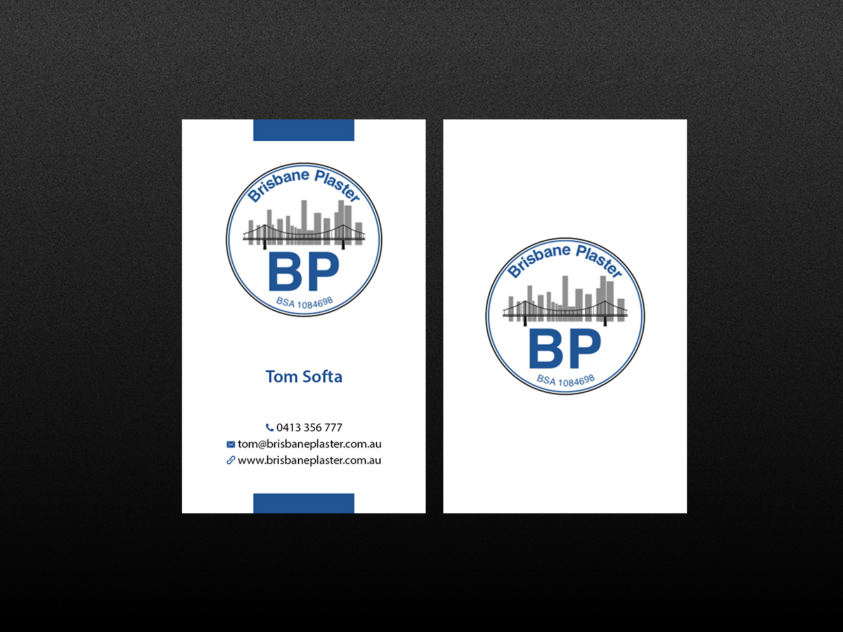 Business Card Design by Creations Box 2015 for Brisbane Plaster Pty Ltd | Design #9456748