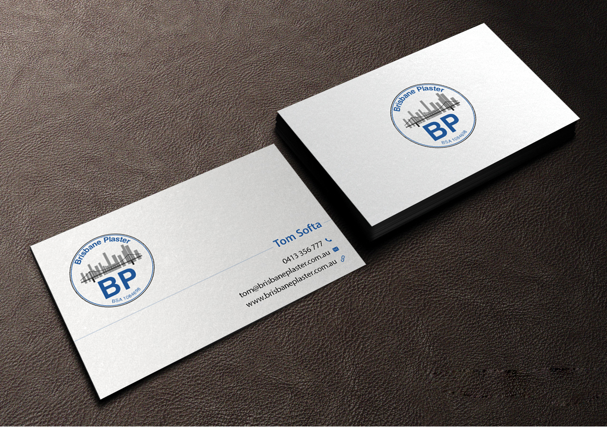 Business Card Design by Creations Box 2015 for Brisbane Plaster Pty Ltd | Design #9456751