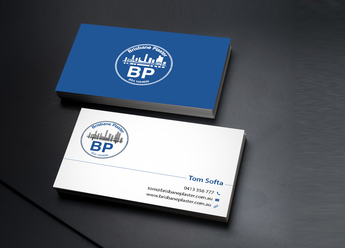 Business Card Design by Creations Box 2015 for Brisbane Plaster Pty Ltd | Design #9456754