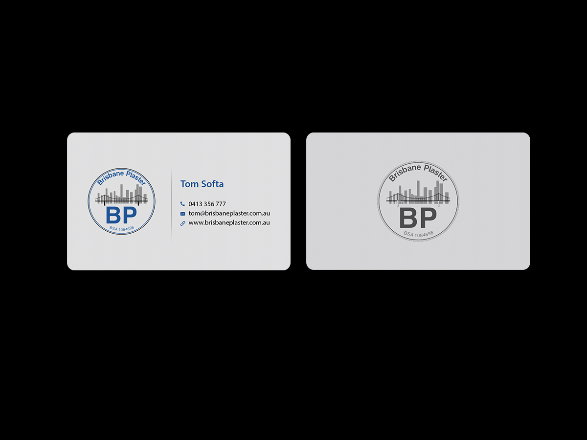 Business Card Design by Creations Box 2015 for Brisbane Plaster Pty Ltd | Design #9456755
