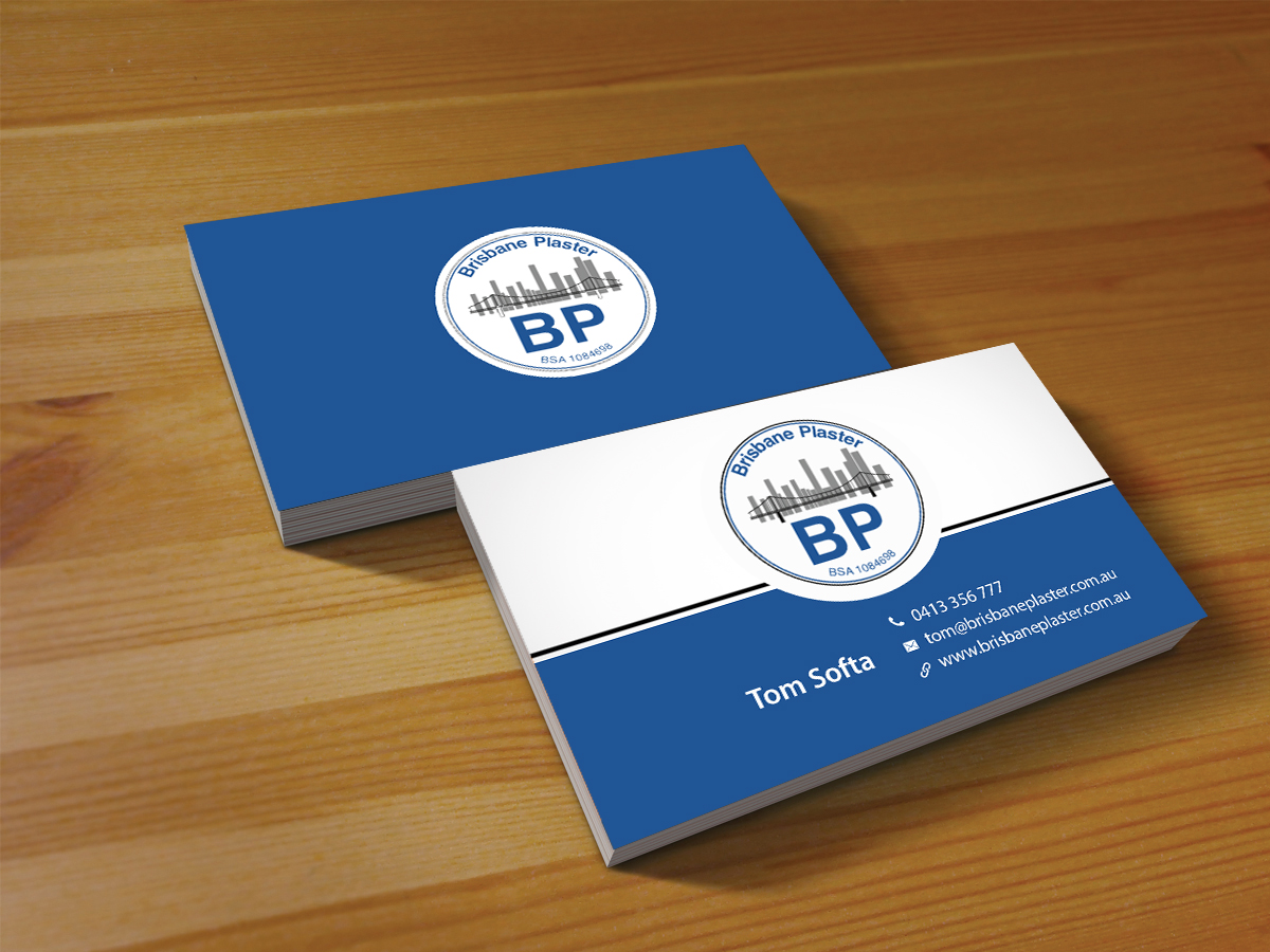 Business Card Design by Creations Box 2015 for Brisbane Plaster Pty Ltd | Design #9456756