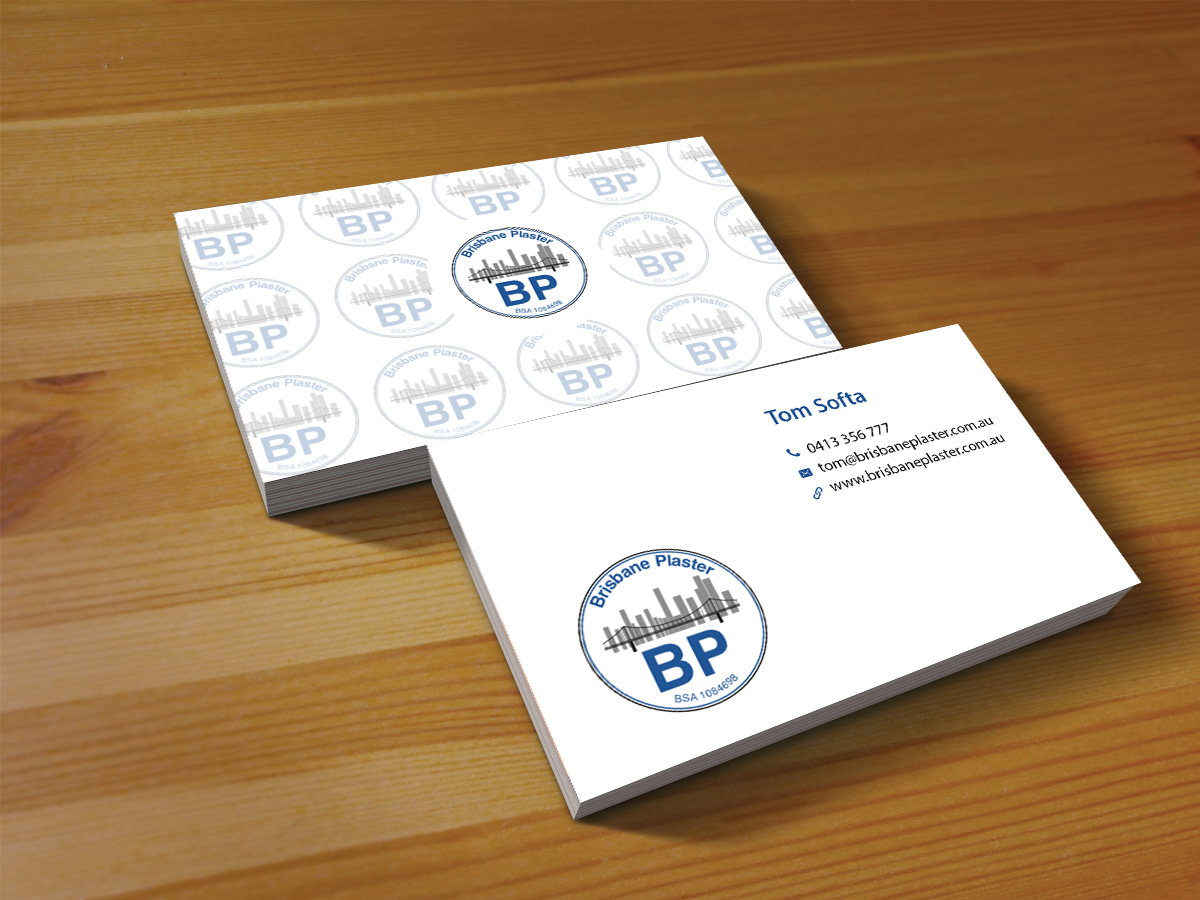 Design de Carte de Visite par Creations Box 2015 pour Brisbane Plaster Pty Ltd | Design #9456766