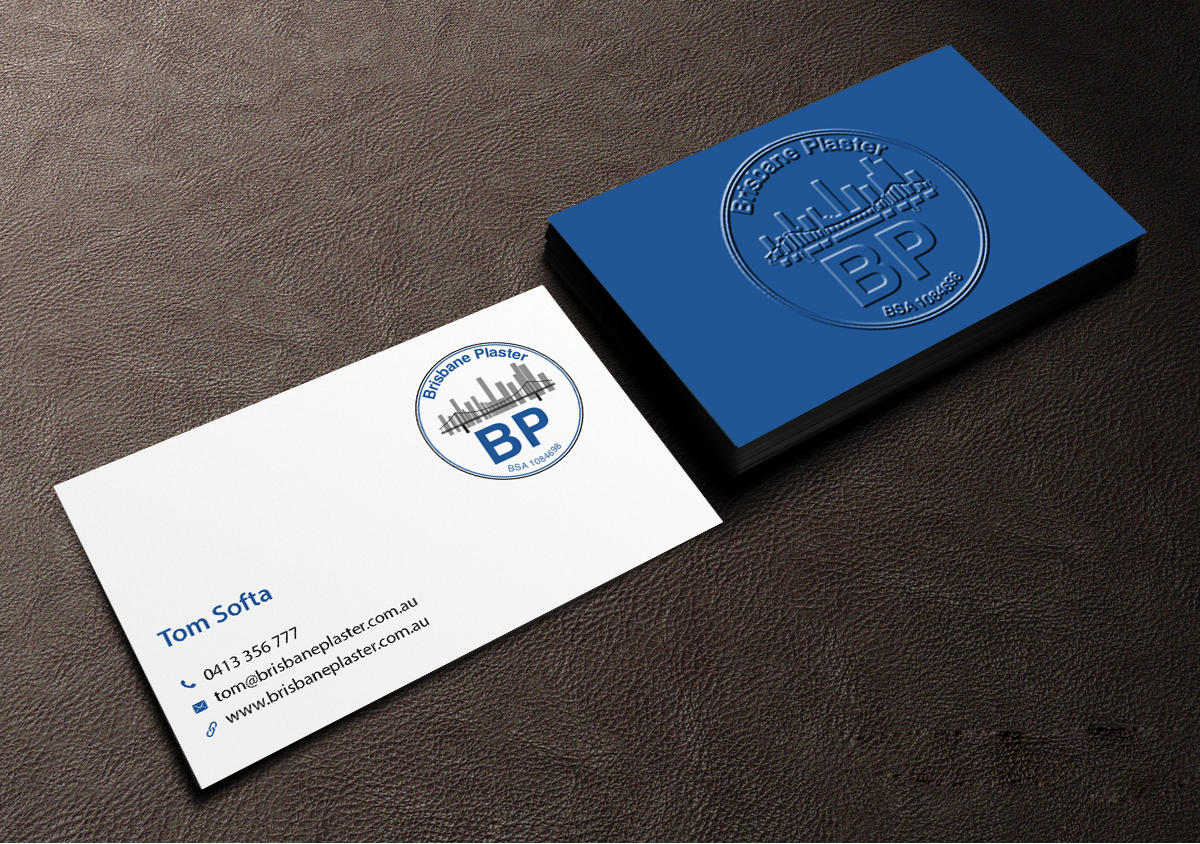 Design de Carte de Visite par Creations Box 2015 pour Brisbane Plaster Pty Ltd | Design #9456767