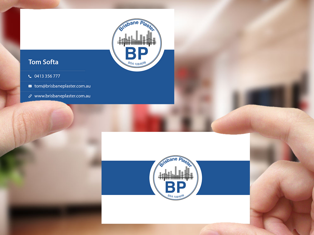 Design de Carte de Visite par Creations Box 2015 pour Brisbane Plaster Pty Ltd | Design #9456769