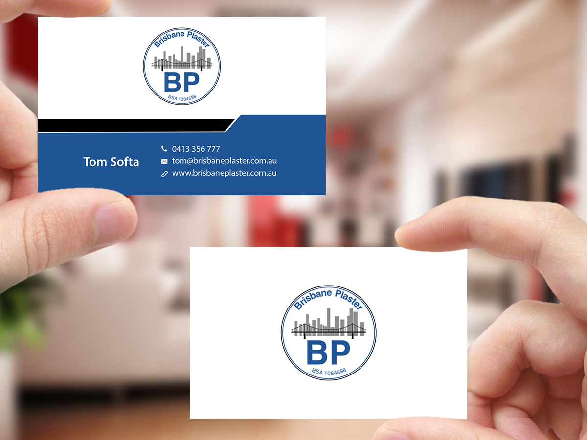 Design de Carte de Visite par Creations Box 2015 pour Brisbane Plaster Pty Ltd | Design #9456773